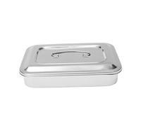 Organisateur de plateau d'instrument en acier inoxydable avec porte-couvercle Grip Dental Instruments Plateau, plateau chirurgical