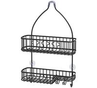 Organisateur de pommeau de douche suspendu pour salle de bain Simple Houseware Noir