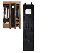 Organisateur de porte verrouillable | Bedroom Organization Closet, Policeman Door Organizer with Mirror,Hangable Space-Saving Storage Oxford Cloth Hanger For Closet Gym Policeman Uniform Work Bedroom