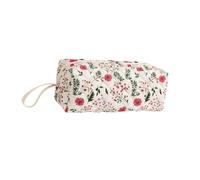 Organisateur de pour sèche-Cheveux avec, Red Flower | Plusieurs sections intérieures, fermeture à glissière, tissu en polyester pour un emballage organisé et un