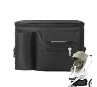 Organisateur De Poussette Avec Porte-Gobelet Intégré, Organisateur Bébé pour avec Commande Tactile, Pochette Transparente Imperméable et Fixation Sécurisée pour Voyage en Voiture Enfant et Famille