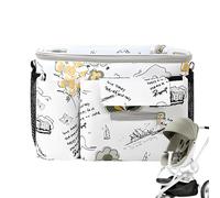 Organisateur De Poussette Avec Porte-Gobelet Intégré | Organisateur Bébé pour avec Commande Tactile - Rangement Imperméable Ajustement Parfait pour Bébé, Enfant et Parents