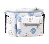 Organisateur de Poussette avec Porte-Gobelet,Porte-Gobelet Sécurisé Pour Poussette - Pochette Transparente Imperméable et Fixation Sécurisée pour Voyage en Voiture Enfant et Famille