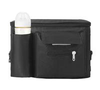 Organisateur de Poussette avec Porte-Gobelet | Porte-Gobelet Sécurisé Pour Poussette,Rangement Imperméable Ajustement Parfait pour Bébé, Enfant et Parents
