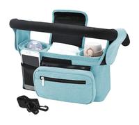 Organisateur de Poussette avec Porte-Gobelet - Sac de Rangement Imperméable, Pochette Portable | Fixation Facile sur Poussette, Compartiments Multiples et Poche ée, Accessoires Bébé Pratiques