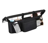 Organisateur de poussette double - rangement spacieux étanche avec 3 compartiments, organisateurs pour poussettes, pour voyage, usage quotidien, parents, maison, extérieur, camping