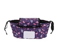 Organisateur de Poussette Grande Capacité, Paquet à Langer Rose Oxford | Rangement pour Couches et Snacks, Maintien des Biberons et Gobelets, Usage Mobile, Format Pratique
