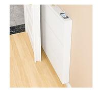 Organisateur de rack de chaussures murales blanches pour le couloir d'entrée Space Sabing Sauvegardise Fermed Shoe Storage Cabinet - Armoire à chaussures étroites avec portes de rangement cachées