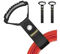 Organisateur de Rallonges et de Tuyaux (2 Pièces) pour les Porter facilement ou les ranger dans le Garage, Sangle 43cm Robuste en Scratch, Support pour Accrocher des Tuyaux ou des Câbles ou Cordons