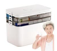 Organisateur de rangement - 11,42 pouces, étui en PP | Conteneur de fraîcheur scellé translucide facile à identifier, classification des fournitures avec plusieurs compartiments