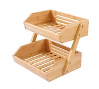 Organisateur de rangement à plusieurs niveaux for fruits et légumes, panier poser, étagère comptoir, polyvalent for produits frais Bol à fruits pour table(Petit)