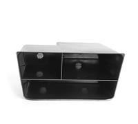 Organisateur de Rangement Console Centrale, Boîte de Stockage Intérieure ABS pour Accessoires Auto, Noir - Gain d’Espace, Installation Facile, Idéal pour Petits Objets et