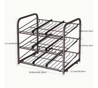 Organisateur de rangement de boîtes de conserve à chargement unique, distributeur de stockage de boîtes de conserve empilable en 3 niveaux pour la conservation des aliments, cuisine ou garde-manger, b