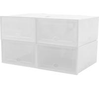 Organisateur de rangement de chaussures, design empilable peu encombrant, accès transparent, type 2