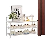 Organisateur de rangement de chaussures pliable - Étagère de rangement de chaussures en fer | Étagère à chaussures pliable indépendante à plusieurs couches, sans installation