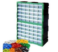Organisateur De Rangement De Pièces 60 Tiroirs - Boîte D'assortiment Transparente Empilable Pour Vis, Perles, Bijoux Et Petites Pièces, Organisateur D'outils Robuste Pour Atelier, Bureau Et Fourniture