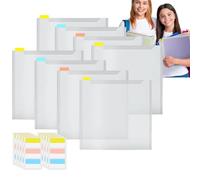 Organisateur de rangement en papier - Étagère artisanale abordable, conteneur de dépôt en papier transparent | Trieur de scrapbooking léger avec couvercle et étiquettes d'index, salle de bricolage