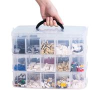 Organisateur de rangement multi-niveaux en plastique boîte à couture ou Hot Wheels pour ranger fournitures artistiques et jouets
