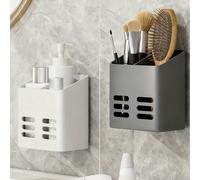 Organisateur de rangement multifonctionnel mural pour peignes, porte-brosse à dents, support pour ustensiles de cuisine, paniers de douche, accessoires essentiels pour la cuisine et la salle de bain, 
