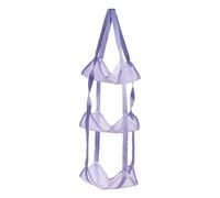 Organisateur De Rangement Pour Balles Au-dessus De La Porte - Sac En Filet Suspendu À 3 Niveaux Pour Basket-ball, Casque Et Animaux En Peluche, Support De Rangement Vertical Pour Balles Pour Garage