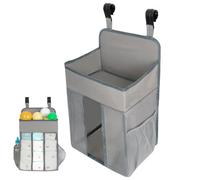 Organisateur De Rangement Pour Couches - Tissu Oxford 27,5x20x51cm | Caddy À Couches Suspendu Mural Avec Plusieurs Poches | Support Pour Articles Essentiels Pour Bébé Pour Dortoir, Camping-car, Voyage