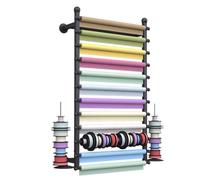Organisateur de rangement pour écharpe de ruban pour magasin de fleurs, support mural pour rubans, artisanat, salle d'artisanat, papier cadeau, présentoir de vêtements, magasins de détail, étagère