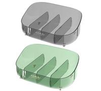 Organisateur de Rangement pour Maquillage | Boîtier Détachable à 4 Compartiments,Organisateur de Parfum - pour Salle de Bain Chambre Coiffeuse Comptoir Commode Bureau Dortoir Table Soin de la Peau