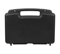 Organisateur de Rangement pour Outils Portatifs, Boîte à Perceuse Noire | Plastique Léger, Étanche et Anti-chute, Poignée Verrouillable, pour Voyage, Usage Professionnel