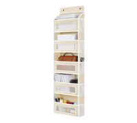 Organisateur de rangement pour porte - Support à 5 niveaux de 19,96 kg | Rangement derrière la porte, pour cuisine, garde-manger, salle de bain, chambre de bébé, armoire, buanderie, appartement