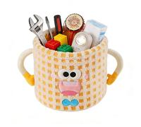 Organisateur de rangement pour voiture | Panier mignon de grand volume avec poignées, organiseur de coffre pour SUV, voiture, voyage, voyage, voiture, maison, chambre à coucher, salon, jouets