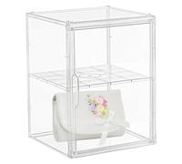 Organisateur de rangement transparent pour sac à main, Boîte de rangement transparente pour sac à main, Porte magnétique empilé à organisateur stockage Anime Figures présentoir pour adolescen
