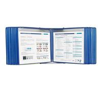 Organisateur De Référence Mural Ou De Bureau Deluxe - Présentoir À Feuillets Mobiles (capacité De 20 Pochettes) Pour Documents Au Format Lettre - Support De Consultation(C)