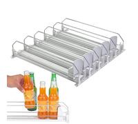 Organisateur de réfrigérateur - Distributeur de soda, étagère de support réglable | Étagère de rangement à cinq rangées - Présentoir de boissons pour magasins de détail, armoires, salles de stockage