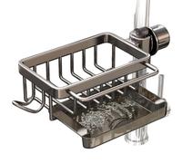 Organisateur de robinet de salle de bain Support de robinet avec crochets Porte-séchoir à champignons Organisateur de robinet de cuisine à haute capacité de charge Support d'organisation de salle de