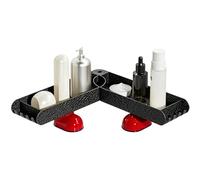 Organisateur de robinet d'évier de cuisine - Plateau organisateur et conteneur, porte-éponge pour évier de cuisine autour du robinet - Pour brosses, peignes, articles de toilette, salle de bain
