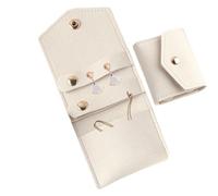 Organisateur de rouleau de bijoux de voyage,sac de rouleau de bijoux - Organisateur de colliers Petit,Pochette organisateur de bijoux, sac à bijoux de voyage pour bagues, colliers, boucles d'oreilles,