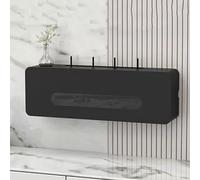 Organisateur de routeur WiFi sans fil, étagère murale en bois massif boîte de rangement pour la gestion des cordons