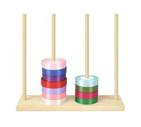 Organisateur de ruban en bois pour bobine de | Ruban de rangement pour la maison, la chambre à coucher, couronne, rouleau de crochet