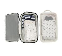 Organisateur de sac à couches, 2pcs étanche à couches et pochettes linge, sac en filet réutilisable lavable avec poignée