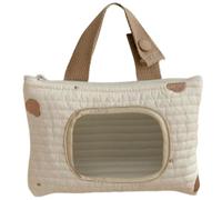 Organisateur de sac à langer Ours brodé Pochette pour couches et lingettes avec poignée Lavable et réutilisable Sac de rangement pour lingettes pour bébé pour voyage en voiture 6, 7 x 8, 3 pouces