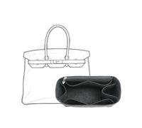 Organisateur de Sac à Main pour Hermes Birkin 25/30/35(Black Gray,for Birkin25)