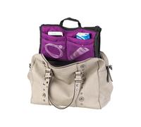 Organisateur de sac à main - X-CASE - 13 poches - Violet - 100% polyester - 29 x 17 x 9 cm