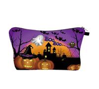 Organisateur de Sac de Voyage de Maquillage - Sac de Maquillage Goth - Vista Halloween Cosmetics - à - n imprimé - Pot - Poux de Maquillage pour Rangement, Brosse de Maquillage, Rouge à