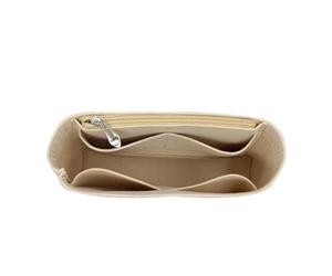 Organisateur de Sac for Sacs Gucci Marmont, Sac de Rangement doublé en Daim, Sac de Rangement, Sac à cosmétiques Portable(BeigeB,S)