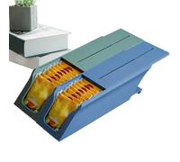 Organisateur de sachets de thé - 7,6 x 5,4 x 23 cm/2,99 x 2,13 x 9,06 pouces Récipient à thé mural | 2 x Organisateurs de cuisine pour le rangement de comptoir, l'organisation pour la maison, le