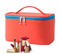 Organisateur de sacs de maquillage, sac cosmétique en cuir PU | MAQUILLAGE MAQUEUR ORGANISATION DES DIVIDERS POUCHE DE VOYAGE | Afficier grand avec des compartiments, poche de voyage pour des articles
