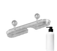 Organisateur de salle de bain - Étagère murale avec ventouse - Support de rangement au-dessus du robinet - Étagère de lavabo compacte - Économie d'espace pratique pour la maison, la cuisine, la douche