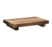 Organisateur de salle de bain rustique - Plateau cosmétique en bois naturel, présentoir de comptoir de salle de bain | Support en bois de ferme pour bougies de , support en bois avec socle