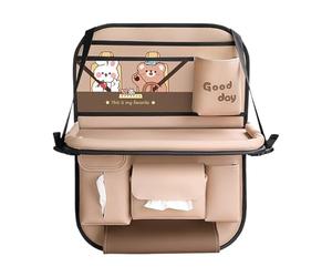 Organisateur De Siège Arrière De Voiture - Support Étanche Pliable Multifonctionnel, Poche Cargo Pour Dossier De Siège, Panneau De Rangement Pour Passager Arrière | Accessoires De Voyage Automatiques