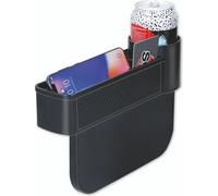 Organisateur de siège de voiture Dunlop avec porte-gobelet - Tapis antidérapant - Noir